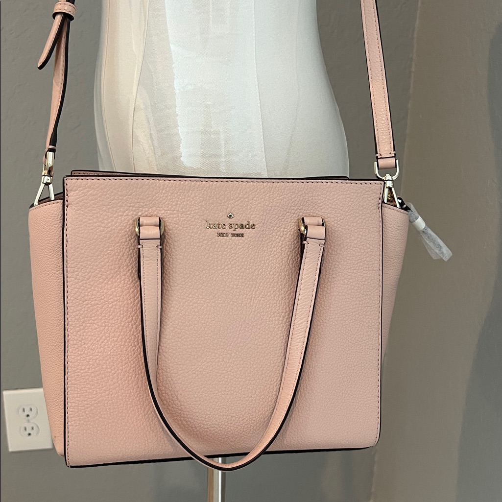 Kate Spade New York Warm Vellum Beige Jackson Medium Satchel Leather Nwt